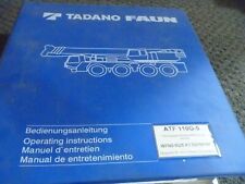 Manual de serviço e manutenção do proprietário do guindaste todo-o-terreno Tadano ATF 110G-5 comprar usado  Enviando para Brazil