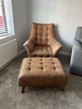 Statement armchair footstool for sale  LIVERPOOL