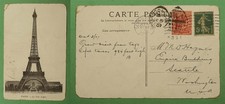DR WHO 1907 FRANÇA TORRE EIFFEL CARTÃO POSTAL MISTO FRANK GB PARA EUA w18267 comprar usado DR WHO 1907 FRANÇA TORRE EIFFEL CARTÃO POSTAL MISTO FRANK GB PARA EUA w18267 comprar usado  Enviando para Brazil