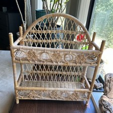 ESTANTE VINTAGE DE VIME DE VIME DE DOIS NÍVEIS comprar usado  Enviando para Brazil