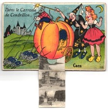 Leporello cpa caen d'occasion  Expédié en France