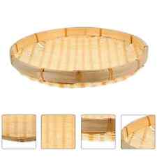 Fruit Bowl Bamboo Dustpan Home Storage Basket Assorted Color, usado comprar usado  Enviando para Brazil