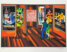Litografia originale campari usato  Milano