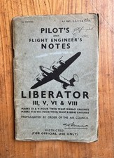 Pilot notes liberator for sale  EDINBURGH