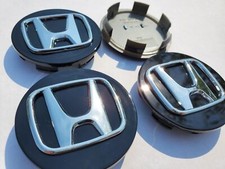 4x Conjunto HONDA de Tampas de Centro de Roda Pretas 69MM - - Satisfação Garantida comprar usado  Enviando para Brazil