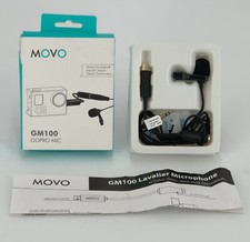 Microfone condensador Movo GM100 externo de lapela clip-on para GoPro HERO 3 3+ 4 comprar usado  Enviando para Brazil