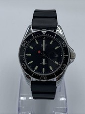 Usado, Antigo Relógio de Mergulho Timex 38mm Estojo Ponto Vermelho Segunda Mão Data Nova Bateria LEIA DETALHES comprar usado  Enviando para Brazil