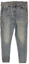 Jegging feminino lavagem leve American Eagle Super Hi Rise Next Level stretch 14 longo comprar usado  Enviando para Brazil