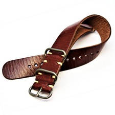 Usado, Pulseira de relógio OTAN, pulseira ZULU, estilo Vinatge, couro feito à mão, 18,20,22,24 mm. presente comprar usado Usado, Pulseira de relógio OTAN, pulseira ZULU, estilo Vinatge, couro feito à mão, 18,20,22,24 mm. presente comprar usado  Enviando para Brazil