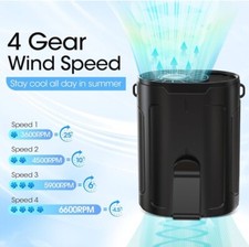 Usado, Ventilador portátil recarregável preto comprar usado  Enviando para Brazil