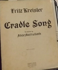 Cradle song sheet for sale  Flanders