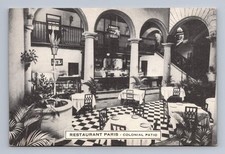 Cartão postal antigo de Cuba HABANA restaurante Paris pátio colonial 1930, usado comprar usado  Enviando para Brazil