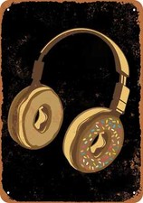 Metal sign headphone for sale  Minneapolis