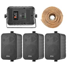 Alto-falantes Enrock 4" interno/externo caixa de 3 vias preto, fio de alto-falante calibre 50 pés 18 comprar usado  Enviando para Brazil