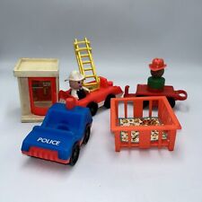 Usado, Surtido Fisher Price Little People Teléfono Teléfono Policía Camión de Bomberos Vagón segunda mano  Embacar hacia Argentina