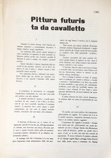 1929 pittura futurista usato  Magenta