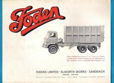 Foden truck specification for sale  BIRMINGHAM