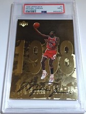 1998 Upper Deck Michael Jordan Gatorade #4 Jumbo folha de ouro - PSA 9 (Low POP) comprar usado  Enviando para Brazil