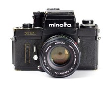 Używany, Minolta XM Black SLR 35mm Kamera filmowa z MC Rokkor PF 1,7/50mm Nr 2201391 na sprzedaż  PL
