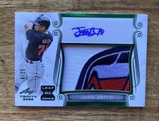 2023 Leaf Trinity Juan Brito Cleveland Indians “Chief Wahoo” Patch Auto /25 comprar usado  Enviando para Brazil