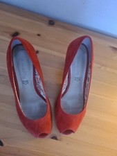 Rote wildleder peeptoe gebraucht kaufen  Niemegk