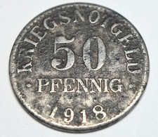 MOEDA ANTIGA CAVALO RARA ALEMANHA 50 PFENNIG 1918 (FRETE COMBINADO) comprar usado  Enviando para Brazil