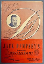 Jack dempsey signed for sale  Wichita