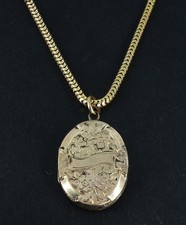 antique gold locket chain for sale  LEEDS