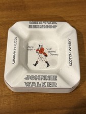 Cinzeiro de uísque escocês vintage Johnnie Walker Londres e Stoke James sobrinho verde  comprar usado  Enviando para Brazil
