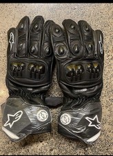 Usado, Luvas de couro Alpinestars GP Pro, luvas de corrida de motociclista, couro bovino genuíno  comprar usado  Enviando para Brazil