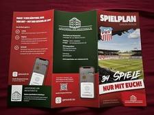 Faltblatt spielplan fsv gebraucht kaufen  Nossen