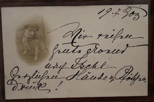Cpa 1908 chien d'occasion  Expédié en Belgium