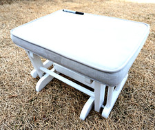 Upholstered gray ottoman for sale  Holbrook