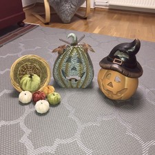Herbstdeko kürbis metallkürb gebraucht kaufen  Passau