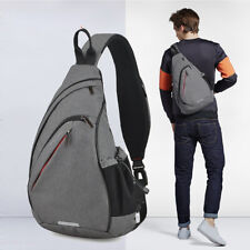 Nova Mochila de Um Ombro Bolsa Estilingue Transversal USB Bolsa Versátil de Viagem de Ciclismo comprar usado  Enviando para Brazil