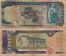 Paraguay 50.000 guaranies d'occasion  Bonneuil-sur-Marne