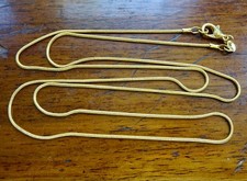 gold snake necklace for sale  PICKERING