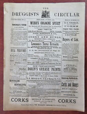 Druggist circular chemistry for sale  Dover
