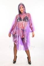 Capa de chuva PVC plástico vinil poncho fetiche PVC capa de chuva impermeável , usado comprar usado  Enviando para Brazil