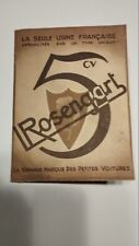 Rare brochure rosengart d'occasion  Vertus