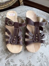 Vintage leather wooden for sale  PENARTH