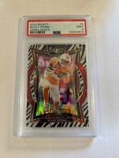 2024 Panini Select Bucky Irving Concourse Zebra Rookie Card RC PSA 9, używany na sprzedaż  Wysyłka do Poland