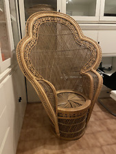 Poltrona pavone rattan usato  Valenza