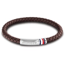 Pulseira Masculina TOMMY Hilfiger TRANÇADA ENTRELAÇADA 2790402 Couro Marrom, usado comprar usado  Enviando para Brazil
