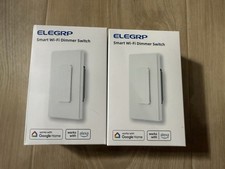 ELEGRP Inteligentny przełącznik ściemniacza Wi-Fi Smart Home Light Switch Biały X2, używany na sprzedaż  Wysyłka do Poland