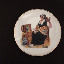 Norman rockwell assiette d'occasion  Bordeaux-