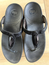 Black fitflops size for sale  BRISTOL