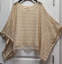 Poncho feminino solitário boho crochê capa tamanho pequeno comprar usado  Enviando para Brazil