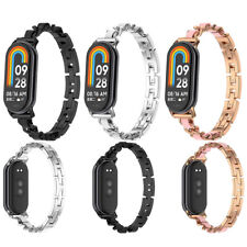 Pulseira de relógio pulseira de aço acessórios de pulseira de metal para Mi Band 8/8 NFC/9/9 NFC comprar usado  Enviando para Brazil