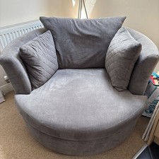 Dfs grey swivel for sale  BRACKNELL